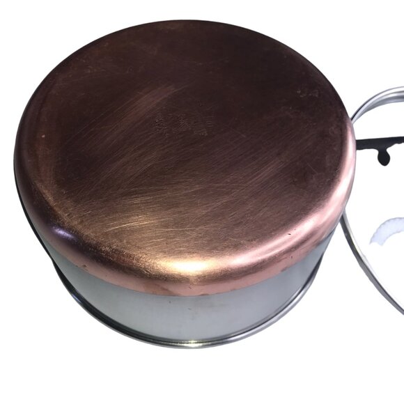 Revere Ware Small Saucepan Pan Pot Copper Bottom with Clear Glass Lid, 2 Qt - Picture 8 of 16